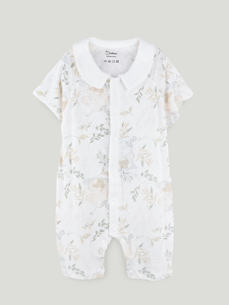BambooTEC™ Unisex Bamboo Fabric Printed Baby Romper