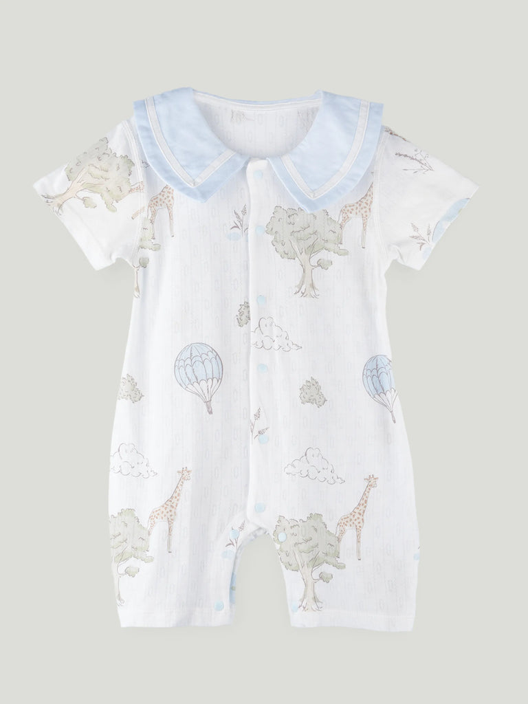 BambooTEC™ Unisex Bamboo Fabric Giraffe Print Romper
