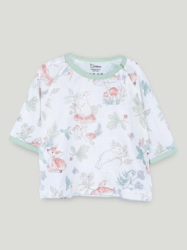 BambooTEC™ Unisex Bamboo Fabric Woodland Print T-Shirt & Pyjama Set