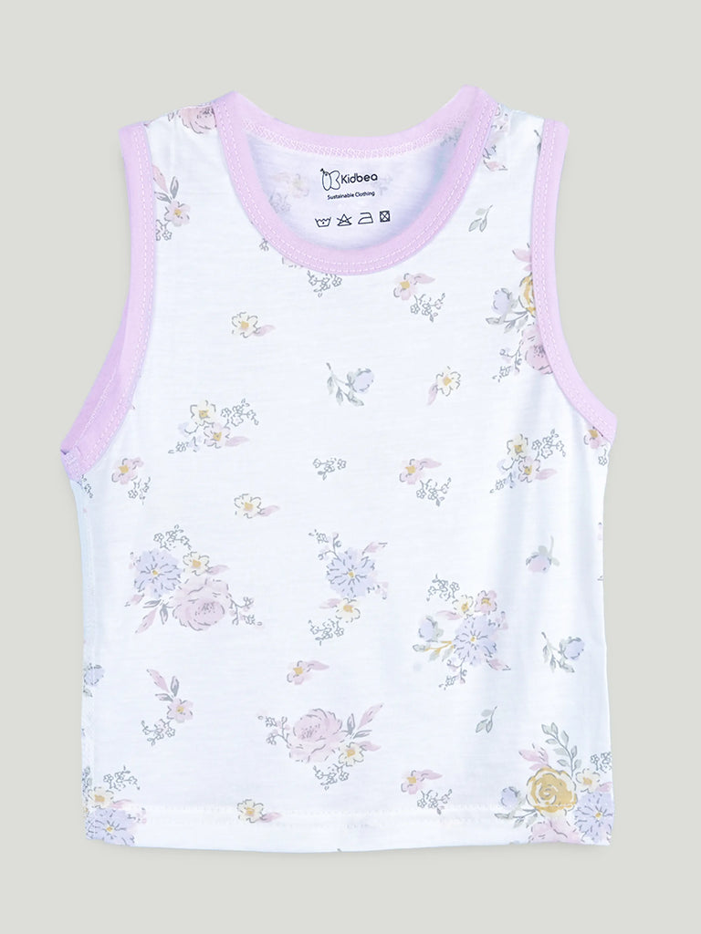 BambooTEC™ Unisex Bamboo Fabric Floral Print Vest & Shorts Set
