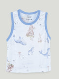 BambooTEC™ Unisex Bamboo Fabric Whale Print Vest & Shorts Set
