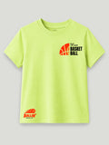 Bamboo Fabric Unisex Kids T-Shirt – Basketball Print Soft Breathable Tee