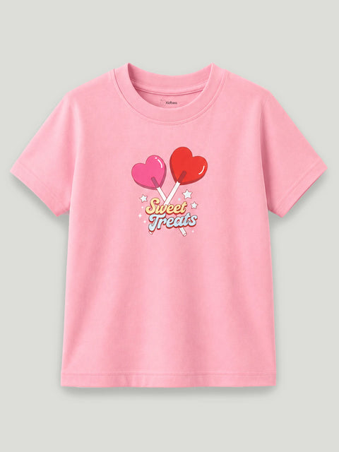 Bamboo Fabric Girls Kids T-Shirt – Sweet Treats Print Soft Breathable Tee