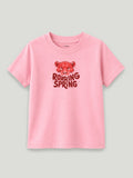 Bamboo Fabric Unisex Kids T-Shirt – Roaring Spring Print Soft Breathable Tee