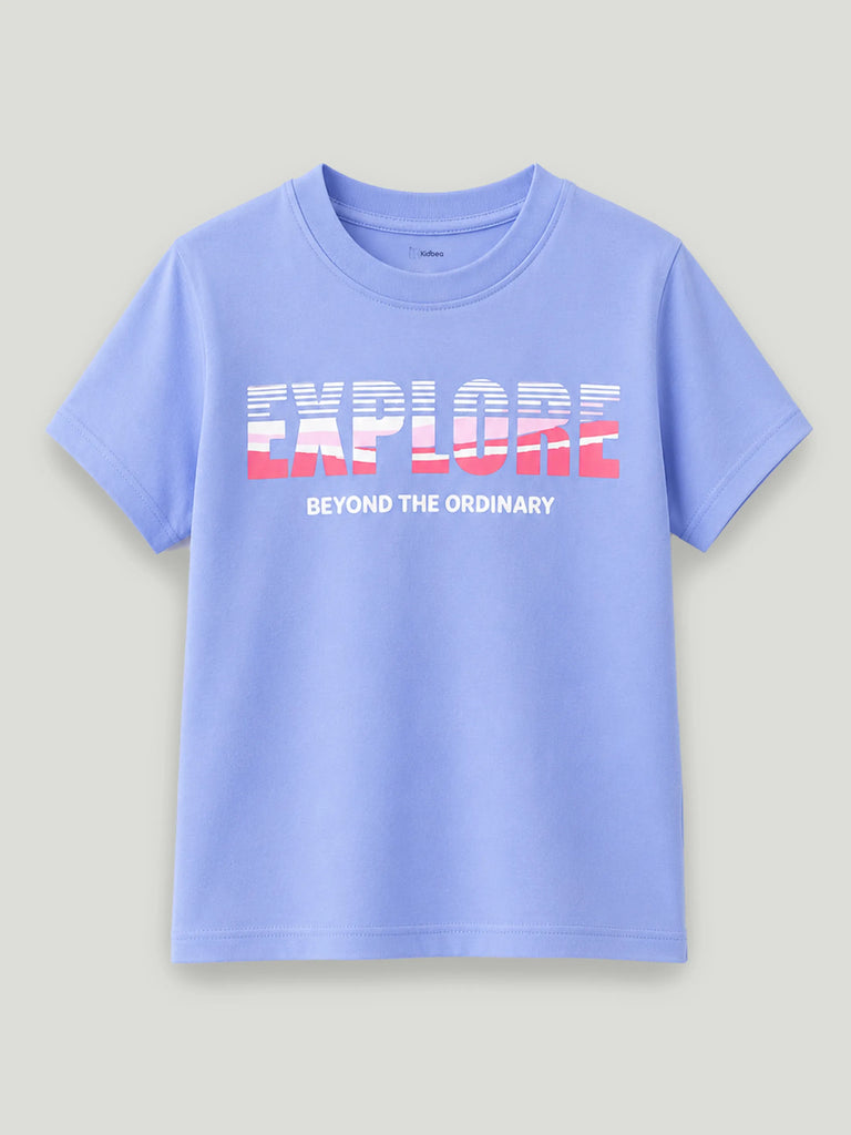 Bamboo Fabric Unisex Kids T-Shirt – Explore Print Soft Breathable Tee