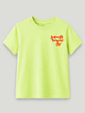 Bamboo Fabric Girls T-Shirt – Tiny Tangerine Print Soft Breathable Tee