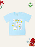 Kidbea 100% bamboo fabric girls fancy t - shirt | Good Vibes Only T -Shirt