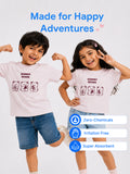 Girls Light Organic Cotton Pink Gummy Bears Round Neck T-Shirt