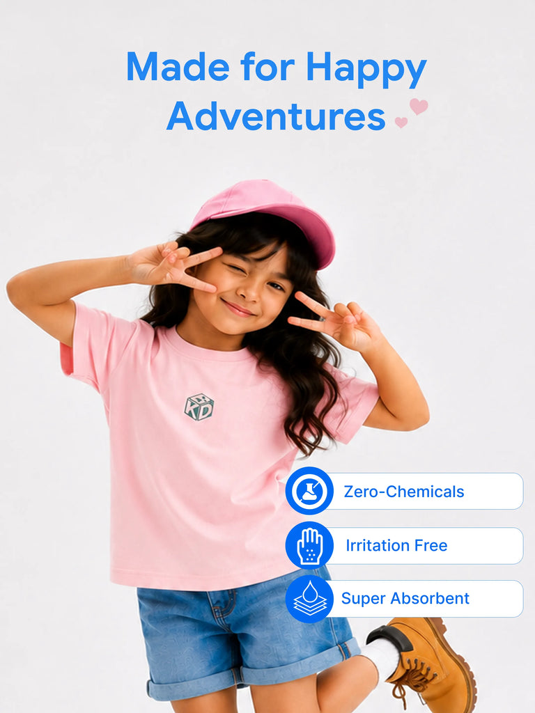 Organic Cotton Unisex Kidbea, Be a Kid & KD Logo Print Half Sleeve T-Shirt Combo Pack (Pack of 3)