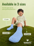 Bamboo Fabric Kids Ribbed Crew Socks Combo Pack – Pink & Sky Blue (Pack of 2)