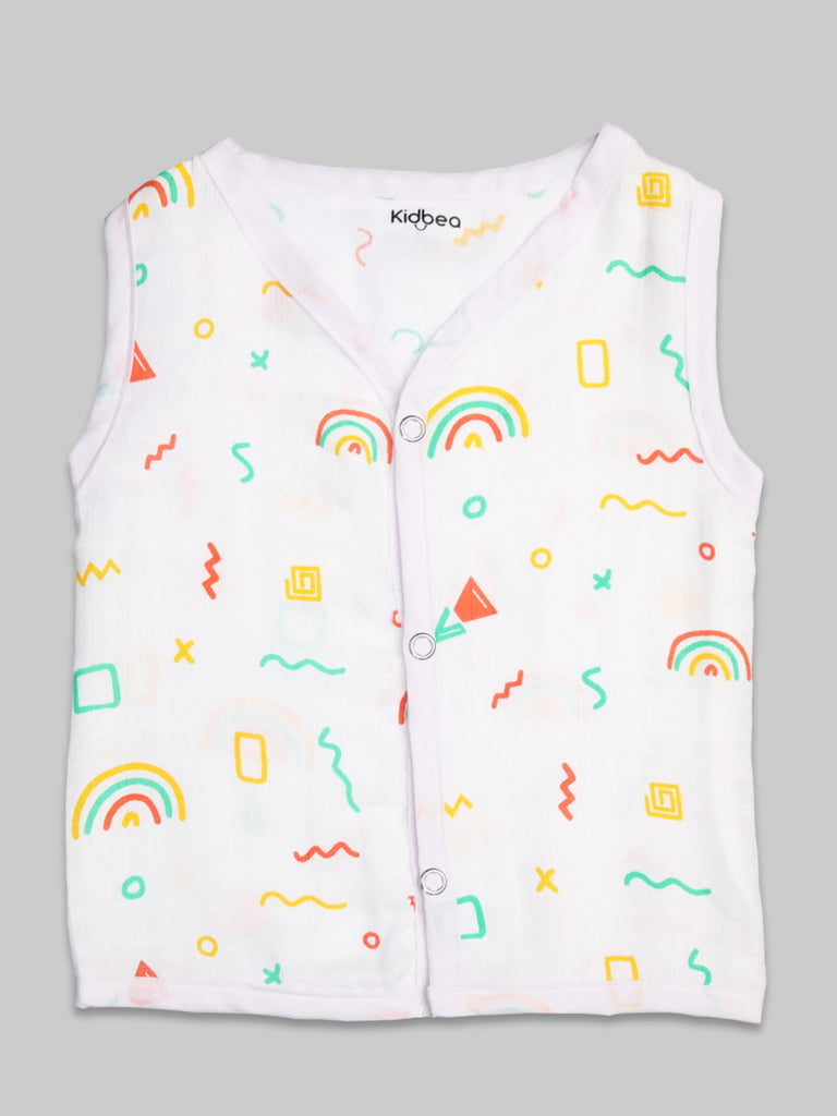 Muslin Cotton Jhablas Pack of 3 | Tiger , Rainbow & space Print | Assorted | Print May Vary
