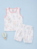BambooTEC™ Girls Bamboo Fabric Enchanted Woodland Vest & Shorts Set