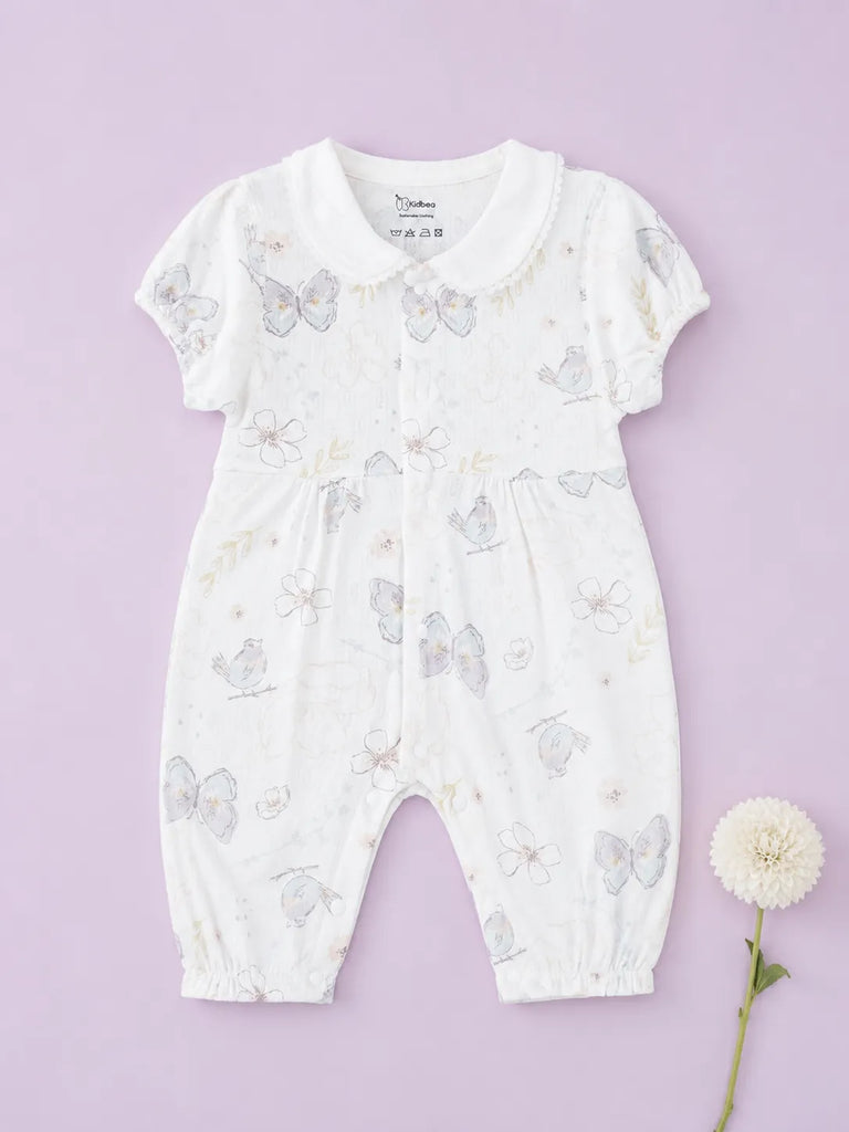 BambooTEC™ Unisex Bamboo Fabric Butterfly Print Romper