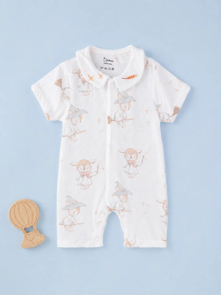 BambooTEC™ Unisex Bamboo Fabric Little Witch Print Romper