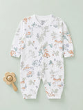 BambooTEC™ Unisex Bamboo Baby Romper – Woodland Friends Print