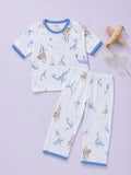 BambooTEC™ Unisex Bamboo Fabric Blue Whale Print T-Shirt & Pyjama Set