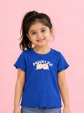 BambooTEC™ Bamboo Girls Blue Top – Peachy Pie Print