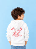 BambooTEC™ Unisex Hoodie – White Bunny Spring Graphic Full-Sleeve Zip-Up Hoodie