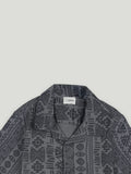 Boy Geometric Print Short Sleeve Shirt | 100% Organic Cotton