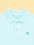 Boys Bamboo Fabric Sky Blue Polo T-Shirt