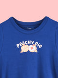 BambooTEC™ Bamboo Girls Blue Top – Peachy Pie Print