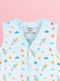 BambooTEC™ Bamboo Muslin Baby Jhabla – Rocket & Star Print