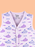 BambooTEC™ Bamboo Muslin Baby Jhabla – Submarine & Fish Print