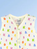 BambooTEC™ Bamboo Muslin Baby Jhabla – Alphabet Print
