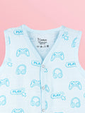 BambooTEC™ Bamboo Muslin Baby Jhabla – Gaming Print