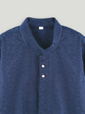 Boys Navy Blue Kurta & White Pajama Set – Traditional Festive Ethnic Wear