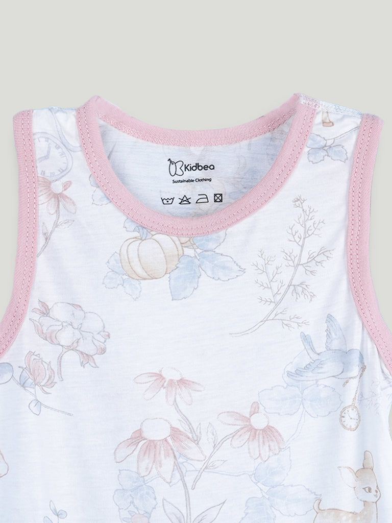 BambooTEC™ Girls Bamboo Fabric Enchanted Woodland Vest & Shorts Set