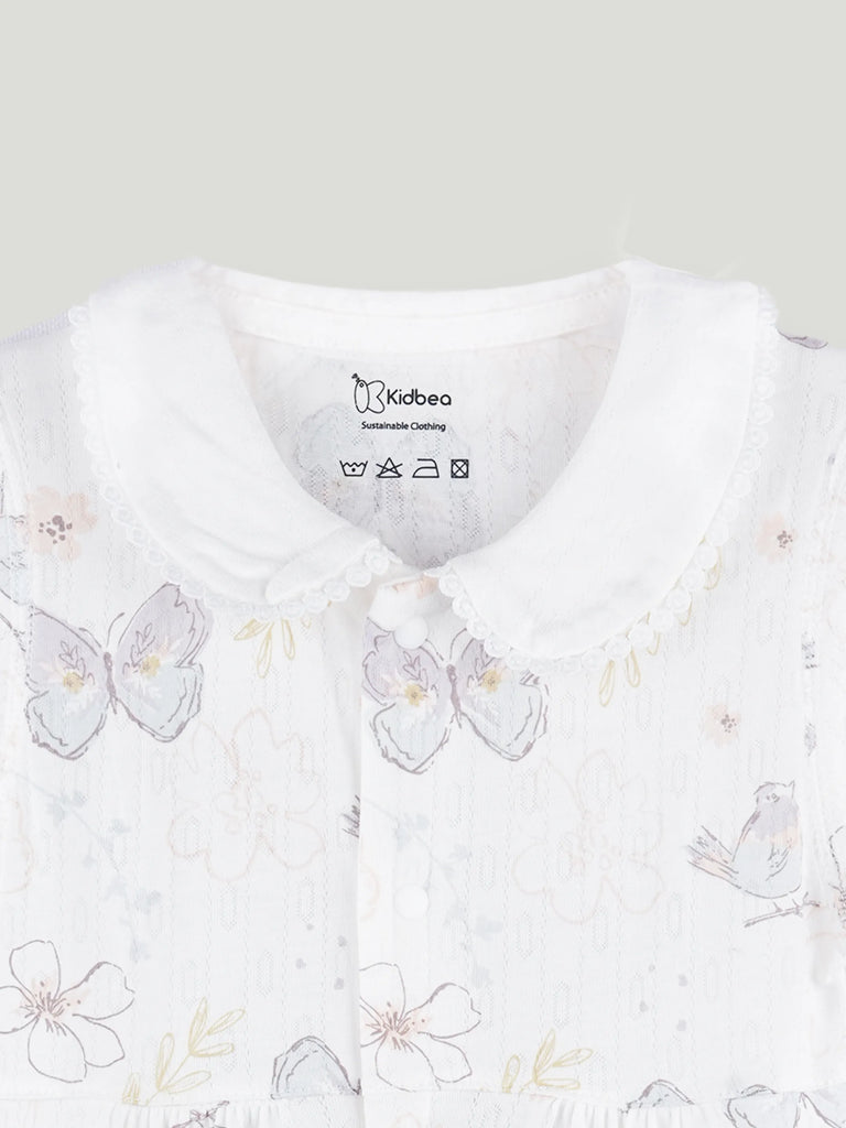 BambooTEC™ Unisex Bamboo Fabric Butterfly Print Romper