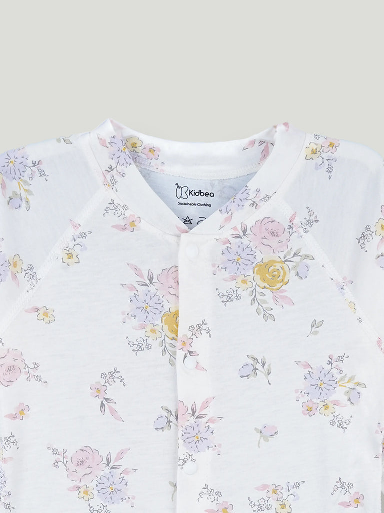 BambooTEC™ Girls Bamboo Baby Romper – Floral Bouquet Print