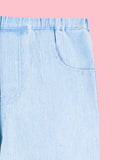 Unisex Denim Jeans – Light Blue Wide-Leg Jeans with Pockets