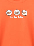 BambooTEC™ Bamboo Girls Orange Top – Baa Baa Besties Print