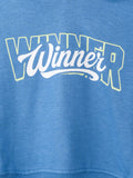 BambooTEC™ Bamboo Boys Hoodie – Blue Winner Print Full-Sleeve Hooded Sweatshirt