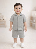 Light  Organic cotton  Shirt & Pant Grey Co-ord Set