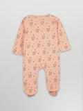 Organic Cotton Baby Romper – Soft Breathable Tiger Print Full Sleeve Zip Sleepsuit