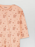 Organic Cotton Baby Romper – Soft Breathable Tiger Print Full Sleeve Zip Sleepsuit