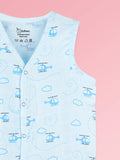 BambooTEC™ Bamboo Muslin Baby Jhabla – Helicopter Print
