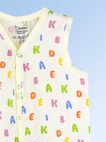 BambooTEC™ Bamboo Muslin Baby Jhabla – Alphabet Print