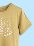 BambooTEC™ Bamboo Girls Mustard Top – Love the Game Print