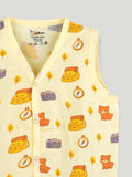 BambooTEC™ Bamboo Muslin Baby Jhabla – Travel Adventure Print