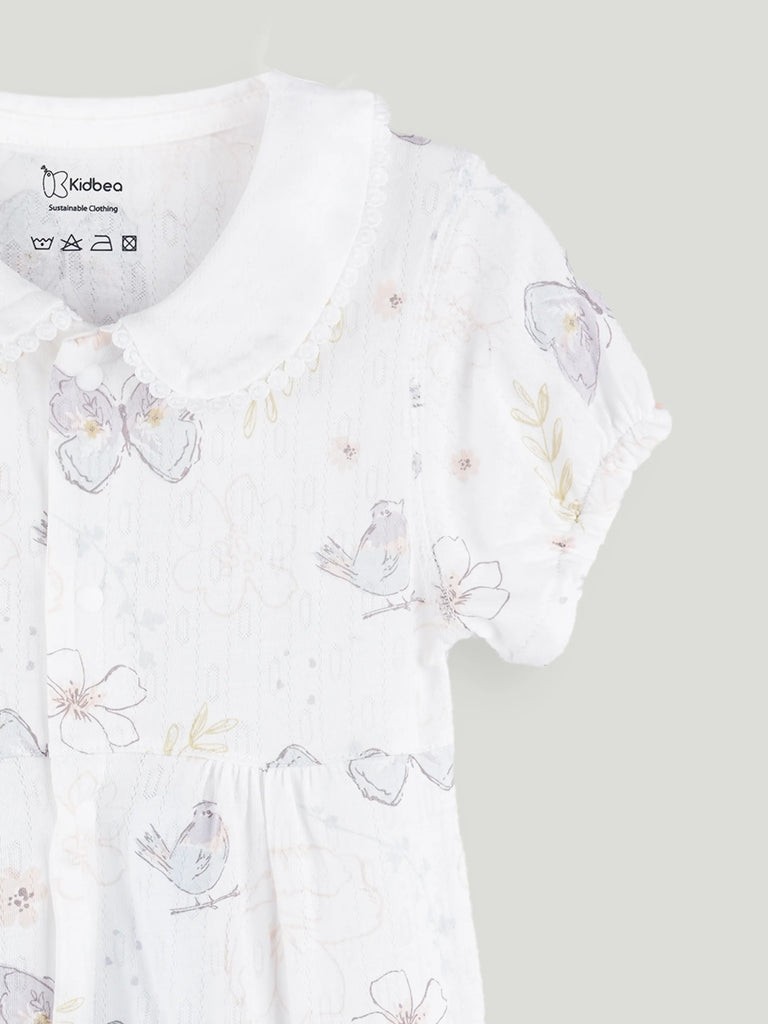 BambooTEC™ Unisex Bamboo Fabric Butterfly Print Romper