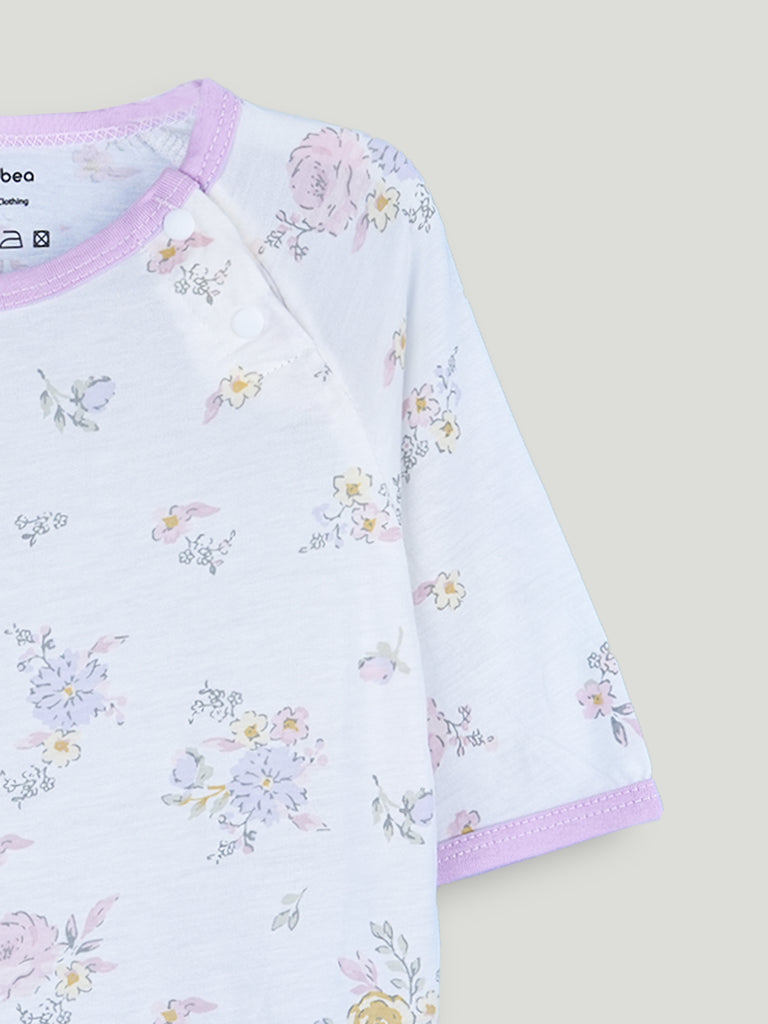 BambooTEC™ Unisex Bamboo Fabric Blossom Bouquet Print T-Shirt & Pyjama Set