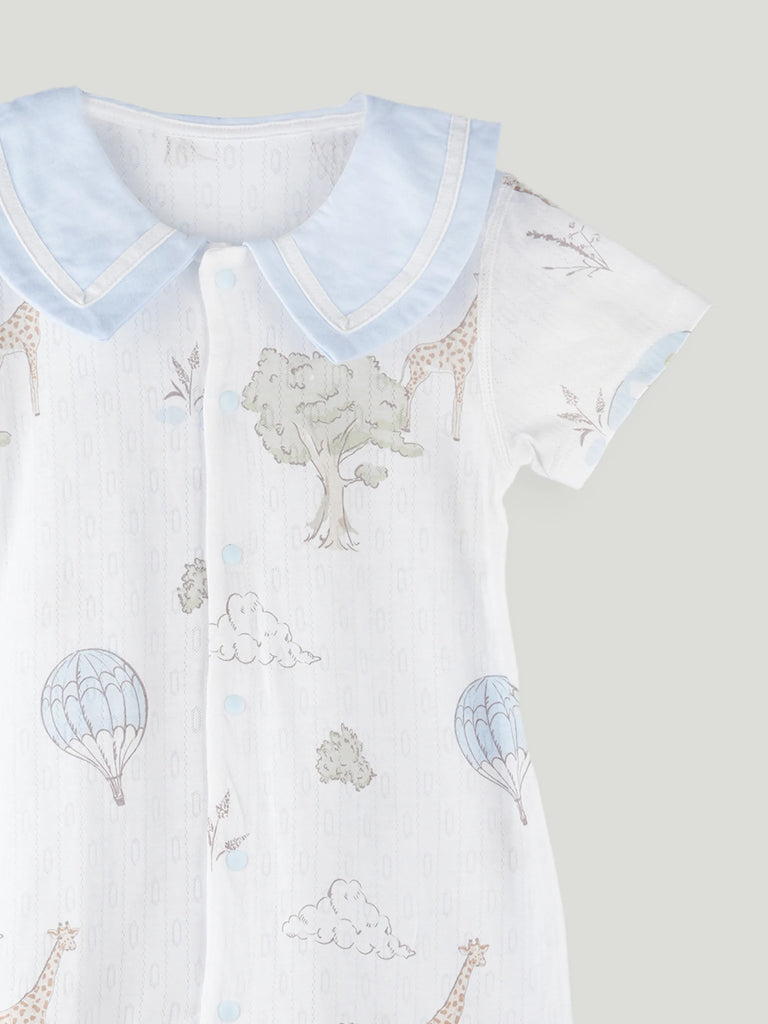 BambooTEC™ Unisex Bamboo Fabric Giraffe Print Romper