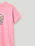 Bamboo Fabric Girls Kids T-Shirt – Growing Everyday Flower Print Soft Tee