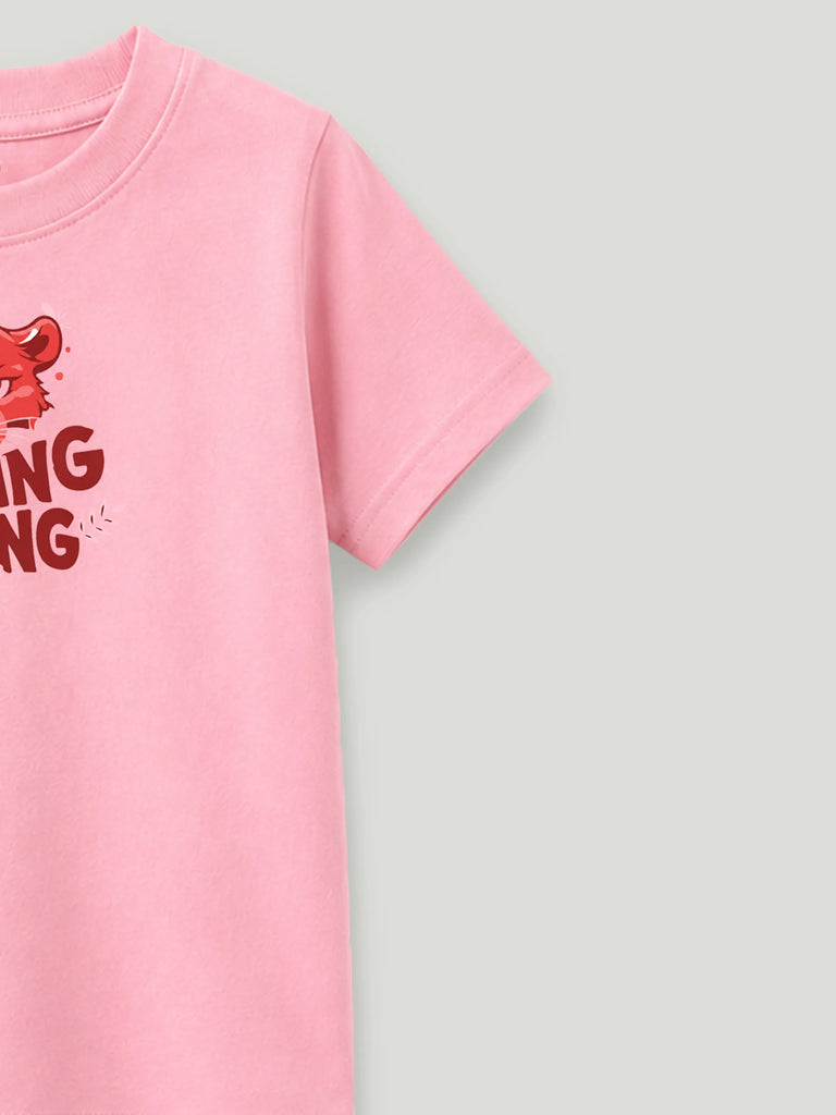 Bamboo Fabric Unisex Kids T-Shirt – Roaring Spring Print Soft Breathable Tee