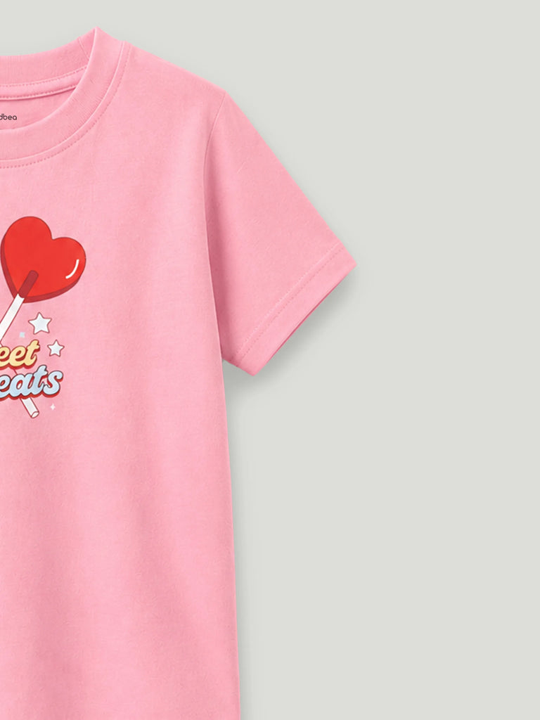 Bamboo Fabric Girls Kids T-Shirt – Sweet Treats Print Soft Breathable Tee