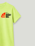 Bamboo Fabric Unisex Kids T-Shirt – Basketball Print Soft Breathable Tee